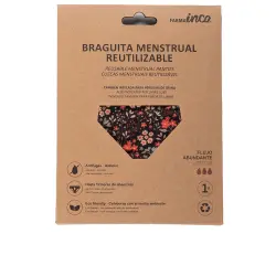Braguita Menstrual absorción super #flores talla S