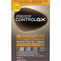 CONTROL GX - Champú Y Acondicionador Colorante Reductor De Canas Just For Men