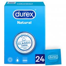 Durex - 24 Prerservativos Natural Comfort