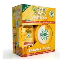 Fructis Hair Food Banana Nutritiva Set 1 und Set Tratamiento Hair Drink + Mascarilla