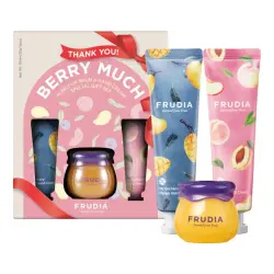 Frudia - Set de cremas de manos + Bálsamo de labios Thank You Berry Much
