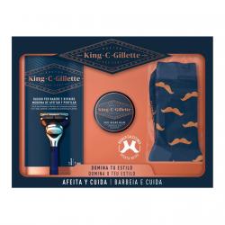 Gillette - Estuche De Regalo Para Hombre Afeita Y Cuida King C.