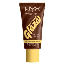 NYX Professional Makeup - Buttermelt Glaze FPS 30 Bases de maquillaje 30 ml 09W - HAZELNUT BUTTA