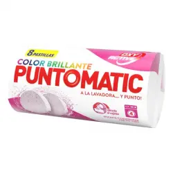 Puntomatic Color Brillante 8 und Detergente en Pastillas