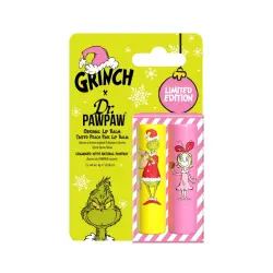 Dr. PAWPAW - *The Grinch* - Dúo de bálsamos labiales - Peach Pink & Original