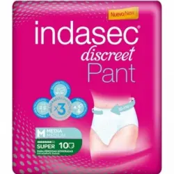 Indasec Indasec Compresa Discreet Pant Super Media, 10 un