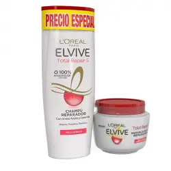 Loreal Paris - Duplo Champú y Mascarilla Elvive Total Repair 5