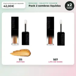 Mesauda - Pack 2 sombras líquidas Galactic Shadow - 111: Jupiter + 107: Life on Mars