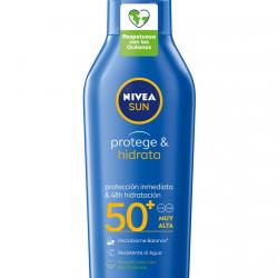 NIVEA - Leche Solar Protege & Hidrata SPF 50+ Sun