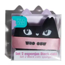 Set 2 Esponjas Black Cats 4 gr
