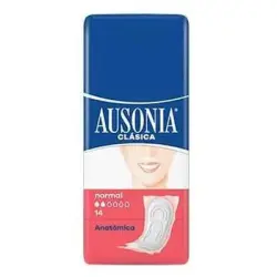 Ausonia Normal Anatómica 14 und Compresa Sin Alas