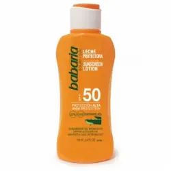 Babaria Leche Protectora SPF50 Protección Alta, 100 ml