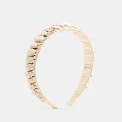 Diadema Trenzado Fino Brillante Another Love Beige