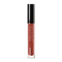 Korres - Matte Lasting Lip Fluid Barras de labios 3.4 ml No. 58 - Red Clay
