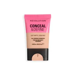 Makeup Revolution - Base de maquillaje Conceal & Define Soft Matte - F3N