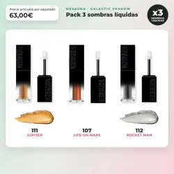 Mesauda - Pack 3 sombras líquidas Galactic Shadow - 111: Jupiter + 107: Life on Mars + 112: Rocket Man