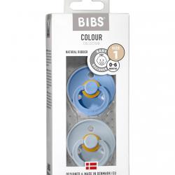 BIBS - Chupetes Size 1 Colours Sky Blue / Baby Blue