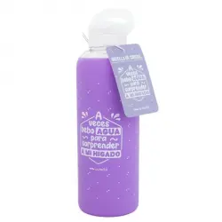 Botella de Cristal "A veces bebo agua para sorprender a mi hígado" 550 ml