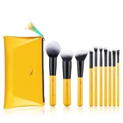 Jessup Beauty - Set de brochas 10 piezas + Neceser - T276: Citrus Collection