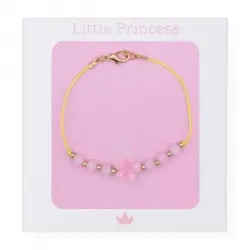 Little Princess Pulsera Hilo y Cuentas Flor