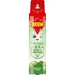 Orion 2 en 1 Mata y Protege Manzana Verde 600 ml Insecticida para Moscas y Mosquitos