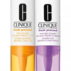 Clinique - Estuche De Regalo Fresh Pressed Clinical Daily + Overnight Boosters With Pure Vitamins C 10% + A