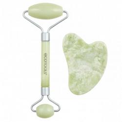 Ecotools - Set rodillo facial y gua sha de jade