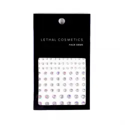 Lethal Cosmetics - Joyas adhesivas para rostro Face Gems - Opals