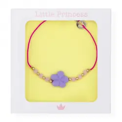 Little Princess Pulsera Hilo y Cuentas Flor