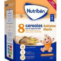 Nutribén® - Papilla 8 Cereales Y Miel Galletas María