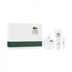 Set Lacoste L.12.12 Blanc Eau De Toilette 100 Ml + Mini 7,5 Ml + Shower Gel