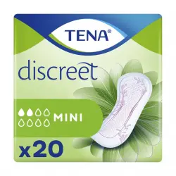 Tena - Compresas de incontinencia para perdidas de orina mini discreet Tena.