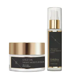 Dúo plegable de oro de 24 quilates Set de tratamiento facial