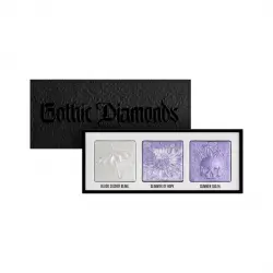 Jeffree Star Cosmetics - *Gothic Beach* - Paleta de iluminadores Extreme Frost Trio Gothic Diamonds