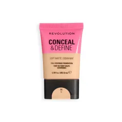 Makeup Revolution - Base de maquillaje Conceal & Define Soft Matte - F6N