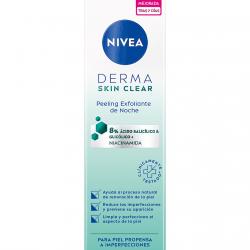 NIVEA - Peeling Exfoliante De Noche Derma Skin Clear Para Piel Propensa A Imperfecciones