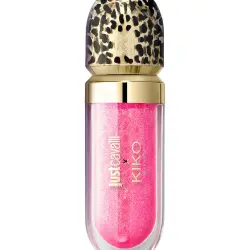 Brillo de labios hidratante con efecto 3D en edición limitada Just Cavalli X Kiko Milano 3D Hydra Lip Gloss Rebel Edition 03 Flamingo Pop