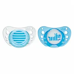Chicco - Chupete Physio Air Látex Azul 0-6M 2Ud Chupetes 1 pieces unisex