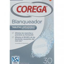 Corega - 30 Tabletas Limpiadoras Blanqueador