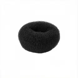 Eurostil - Relleno Moño Circular Negro 35 Cm Gomas para cabello 1 pieces female