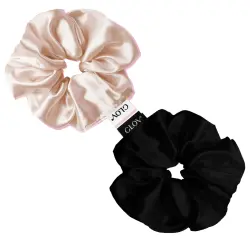 Glov - Pack de 2 coleteros Satin Scrunchies talla M