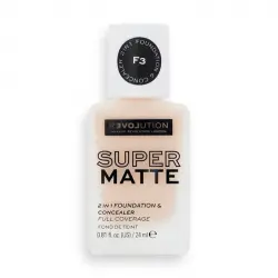 Revolution Relove - Base de maquillaje Super Matte - F3