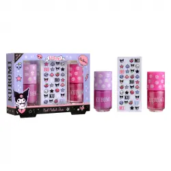 Set Dúo Con 2 Lacas De Uñas 7 ml Y Decoraciones De Uñas