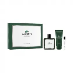 Set Lacoste Original Eau De Parfum 100 Ml + Mini 7,5 Ml + Shower Gel