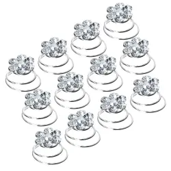 Soho - Accesorios Para El Cabello Rizos / Espirales Con Cristal Complementos para el cabello 12 pieces unisex