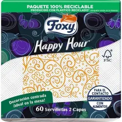 FOXY Happy Hour 2 Capas 60 und Servilletas