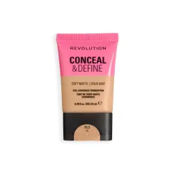 Makeup Revolution - Base de maquillaje Conceal & Define Soft Matte - F6.5N