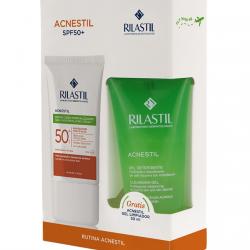 Rilastil - Protector Solar 50+ Pack Acnestil 40Ml +Gel 50ml  Sun System