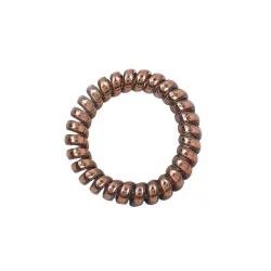 Soho - Gomas Para El Pelo En Espiral Metalizadas Gomas para cabello 3 pieces Marrón female