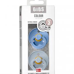 BIBS - Chupetes Size 2 Colours Sky Blue / Baby Blue